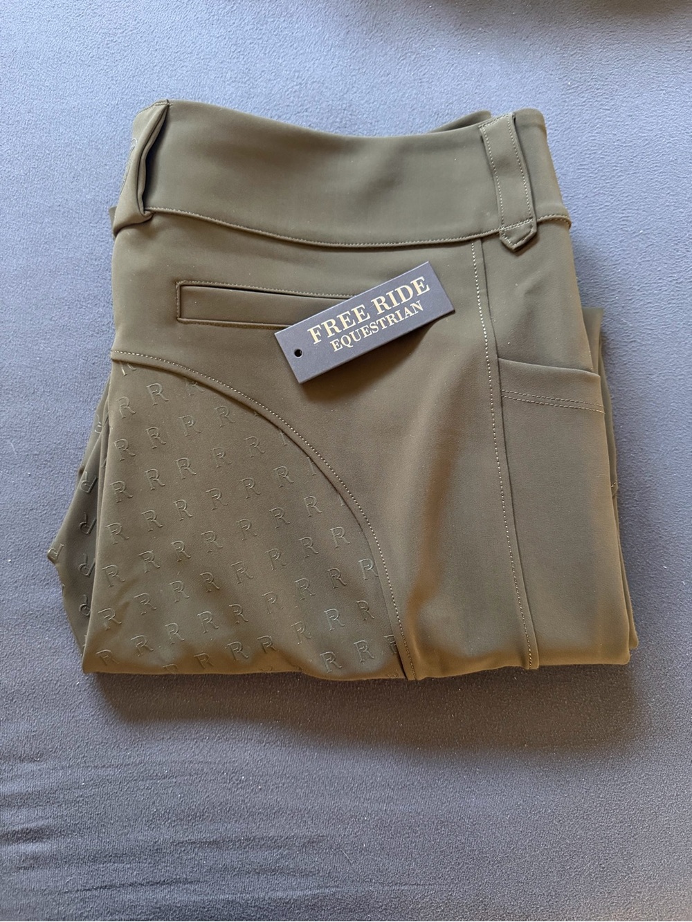 Free Ride Equestrian Olive Riding Tights